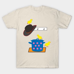 Cowboy boots, chicken and pot T-Shirt